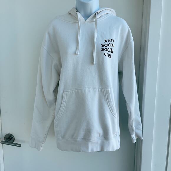 antisocialsocialclub Unisex Pair Of Dice White Hoodie (M) - Picture 1 of 7